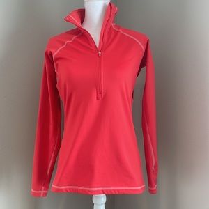 Nike Women's Red/Coral 1/2 Zip Up
